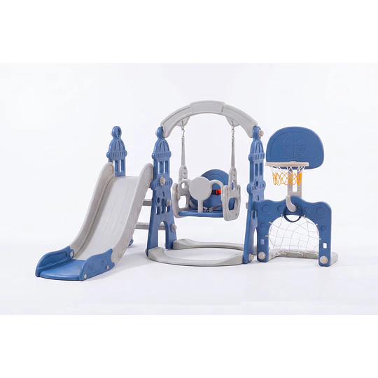Resbalín Columpio Infantil 5 en 1 Kidscool Centro de Juegos Azul
