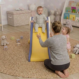 Resbalín Infantil Plegable con Aro de Básquetbol Kidscool Multicolor