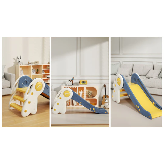 Resbalín Infantil Plegable con Aro de Básquetbol Kidscool Multicolor