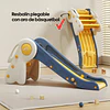 Resbalín Infantil Plegable con Aro de Básquetbol Kidscool Multicolor