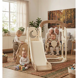 Resbalín Columpio 3 Juegos en 1 Kidscool Estilo Off White