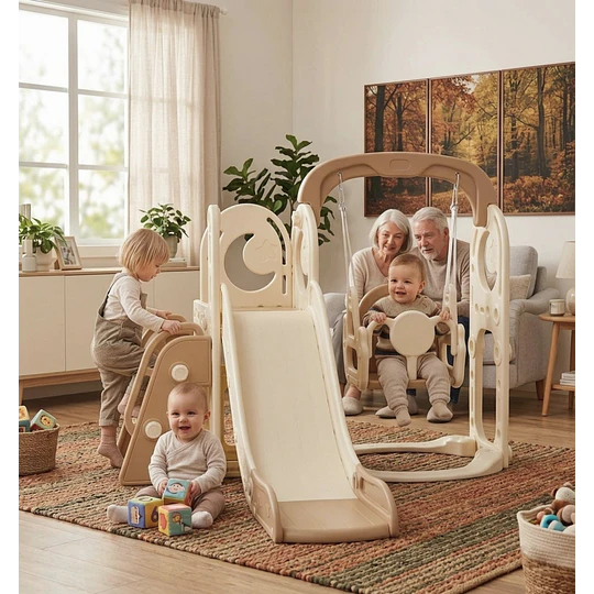 Resbalín Columpio 3 Juegos en 1 Kidscool Estilo Off White