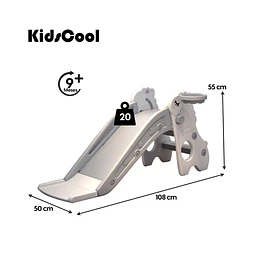Resbalín Infantil Plegable Kidscool Centro de Juegos Crudo Gris
