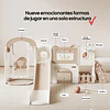 Resbalín Columpio Centro de Juegos 9 en 1 Kidscool Estilo Off White