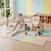 Resbalín Columpio Centro de Juegos 9 en 1 Kidscool Estilo Off White