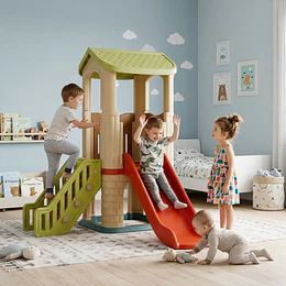 Resbalín Torre Infantil Centro de Juegos Kidscool Off White Colores