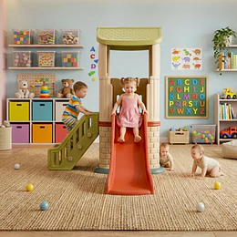 Resbalín Torre Infantil Centro de Juegos Kidscool Off White Colores
