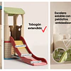 Resbalín Torre Infantil Centro de Juegos Kidscool Off White Colores