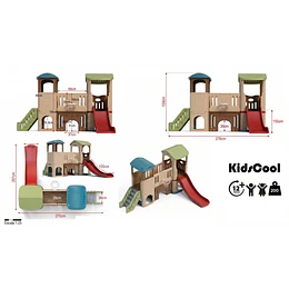 Centro de Juegos Infantil Dos Torres Kidscool Off White Colores