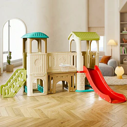 Centro de Juegos Infantil Dos Torres Kidscool Off White Colores