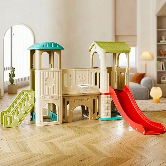 Centro de Juegos Infantil Dos Torres Kidscool Off White Colores