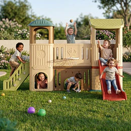 Centro de Juegos Infantil Dos Torres Kidscool Off White Colores