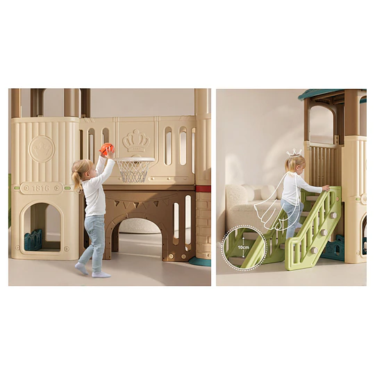 Centro de Juegos Infantil Dos Torres Kidscool Off White Colores