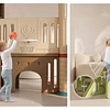 Centro de Juegos Infantil Dos Torres Kidscool Off White Colores