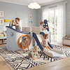 Resbalín Infantil Centro de juegos Navy 7 en 1 Kidscool Blanco Azul