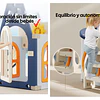 Resbalín Infantil Centro de juegos Navy 7 en 1 Kidscool Blanco Azul