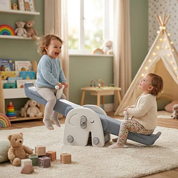 Retiro Express - Balancín Infantil Elefante Kidscool Neutro Off White