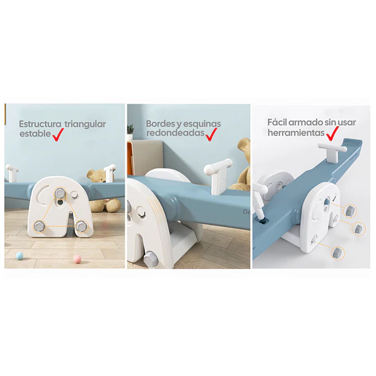 Retiro Express - Balancín Infantil Elefante Kidscool Neutro Off White