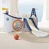 Retiro Express - Resbalín Infantil Centro de juegos Navy 7 en 1 Kidscool Blanco Azul