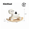 Retiro Express - Caminador Mecedor Caballito 3 en 1 Kidscool Crudo Neutro Estilo Off White