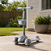 Scooter Plegable 3 Ruedas Kidscool Gris Luces y Música-Preventa 3 Agosto