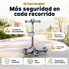 Scooter Plegable 3 Ruedas Kidscool Gris Luces y Música-Preventa 3 Agosto