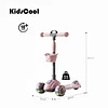 Scooter Plegable 3 Ruedas Kidscool Rosada Luces y Música-Preventa 3 Agosto