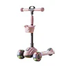 Scooter Plegable 3 Ruedas Kidscool Rosada Luces y Música-Preventa 3 Agosto