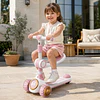 Scooter Infantil 3 en 1 Kidscool Rosado Plegable con Asiento-Preventa 3 Agosto