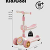 Scooter Infantil 3 en 1 Kidscool Rosado Plegable con Asiento-Preventa 3 Agosto