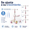 Scooter Infantil 3 en 1 Kidscool Rosado Plegable con Asiento-Preventa 3 Agosto