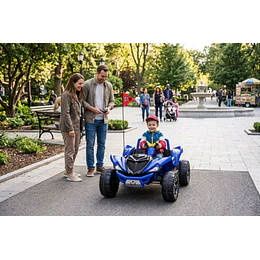 Retiro Express-Auto a Batería Monster Azul 4x4 Kidscool 24V APP Control Remoto
