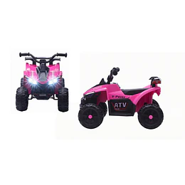 Retiro Express-Cuatrimoto Infantil a Batería ATV Kidscool Rosado 12V Doble Motor