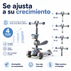 Retiro Express - Scooter con Asiento Luces y Música Kidscool Gris Plegable