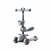 Retiro Express - Scooter con Asiento Luces y Música Kidscool Gris Plegable
