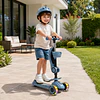 Retiro Express - Scooter con Asiento Luces y Música Kidscool Gris Plegable