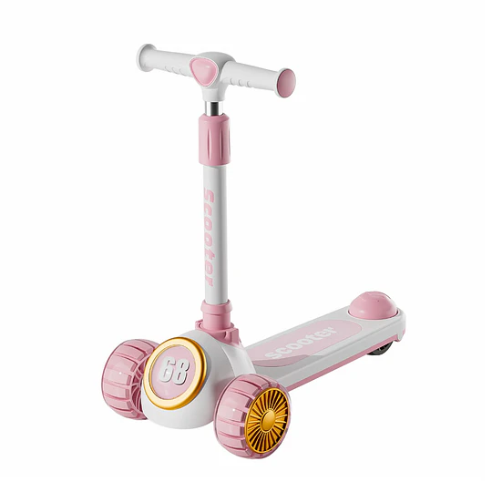 Retiro Express - Scooter 3 Ruedas Plegable Kidscool Rosado Música y Luces