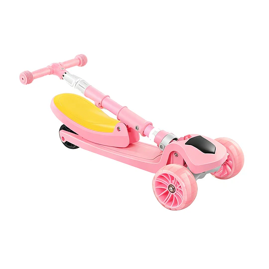 Retiro Express - Scooter Plegable con Asiento Kidscool Rosado Música y Luces