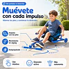 Retiro Express - Easy Roller con Luces Kidscool Azul Wave Roller