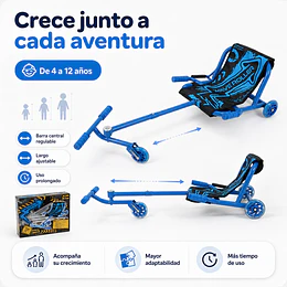 Retiro Express - Easy Roller con Luces Kidscool Azul Wave Roller