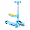 Retiro Express - Scooter Plegable con Asiento Kidscool Azul Música y Luces