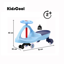Retiro Express - Swing Car Auto Giratorio Kidscool Azul con Luces