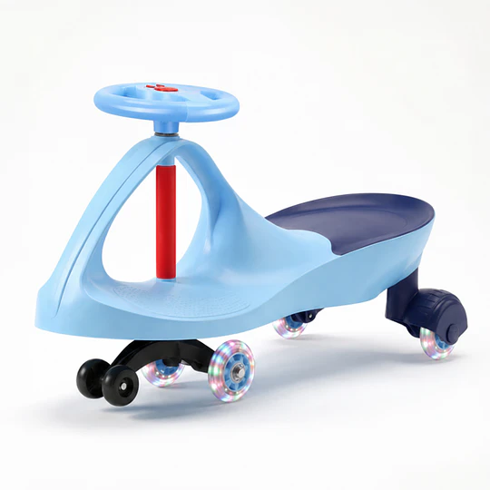 Retiro Express - Swing Car Auto Giratorio Kidscool Azul con Luces