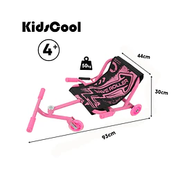 Retiro Express - Easy Roller con Luces Kidscool Rosado Wave Roller