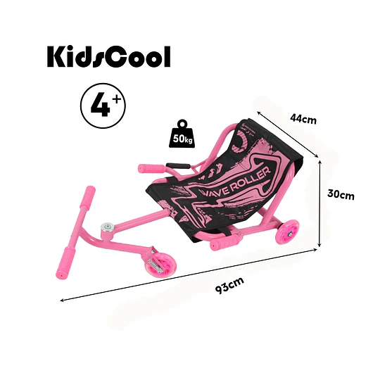Retiro Express - Easy Roller con Luces Kidscool Rosado Wave Roller
