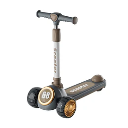 Retiro Express - Scooter 3 Ruedas Plegable Kidscool Gris Música y Luces