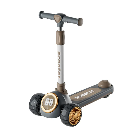 Retiro Express - Scooter 3 Ruedas Plegable Kidscool Gris Música y Luces