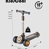 Retiro Express - Scooter 3 Ruedas Plegable Kidscool Gris Música y Luces