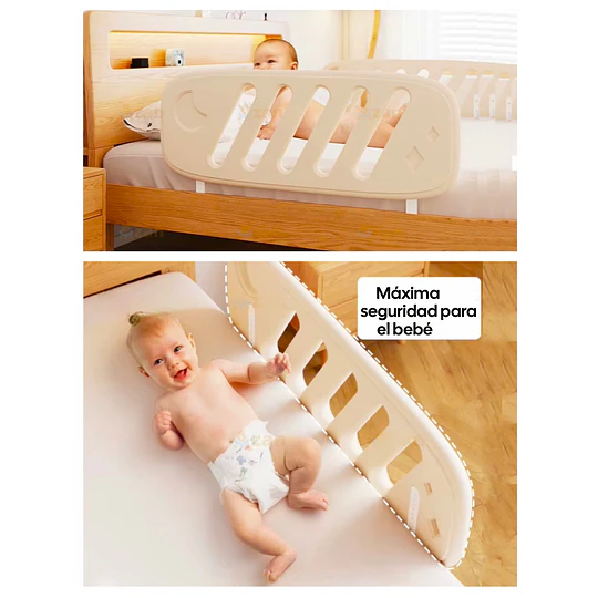 Kidscool Baranda de Cama Infantil Fija Protectora Anticaídas Plástico 