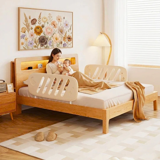 Kidscool Baranda de Cama Infantil Fija Protectora Anticaídas Plástico 
